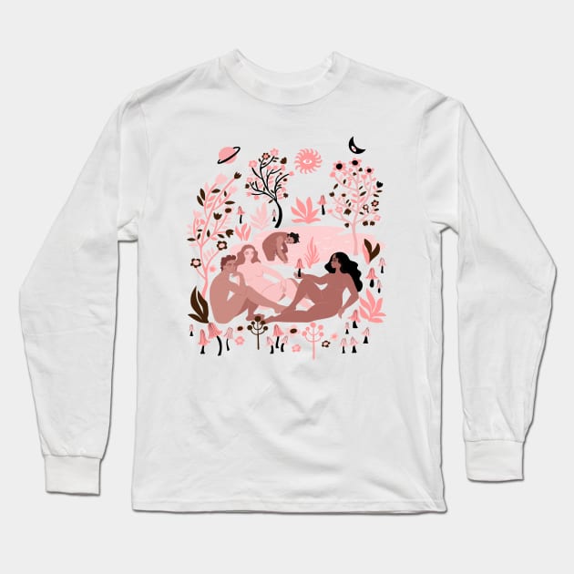 on the grass Long Sleeve T-Shirt by anneamanda